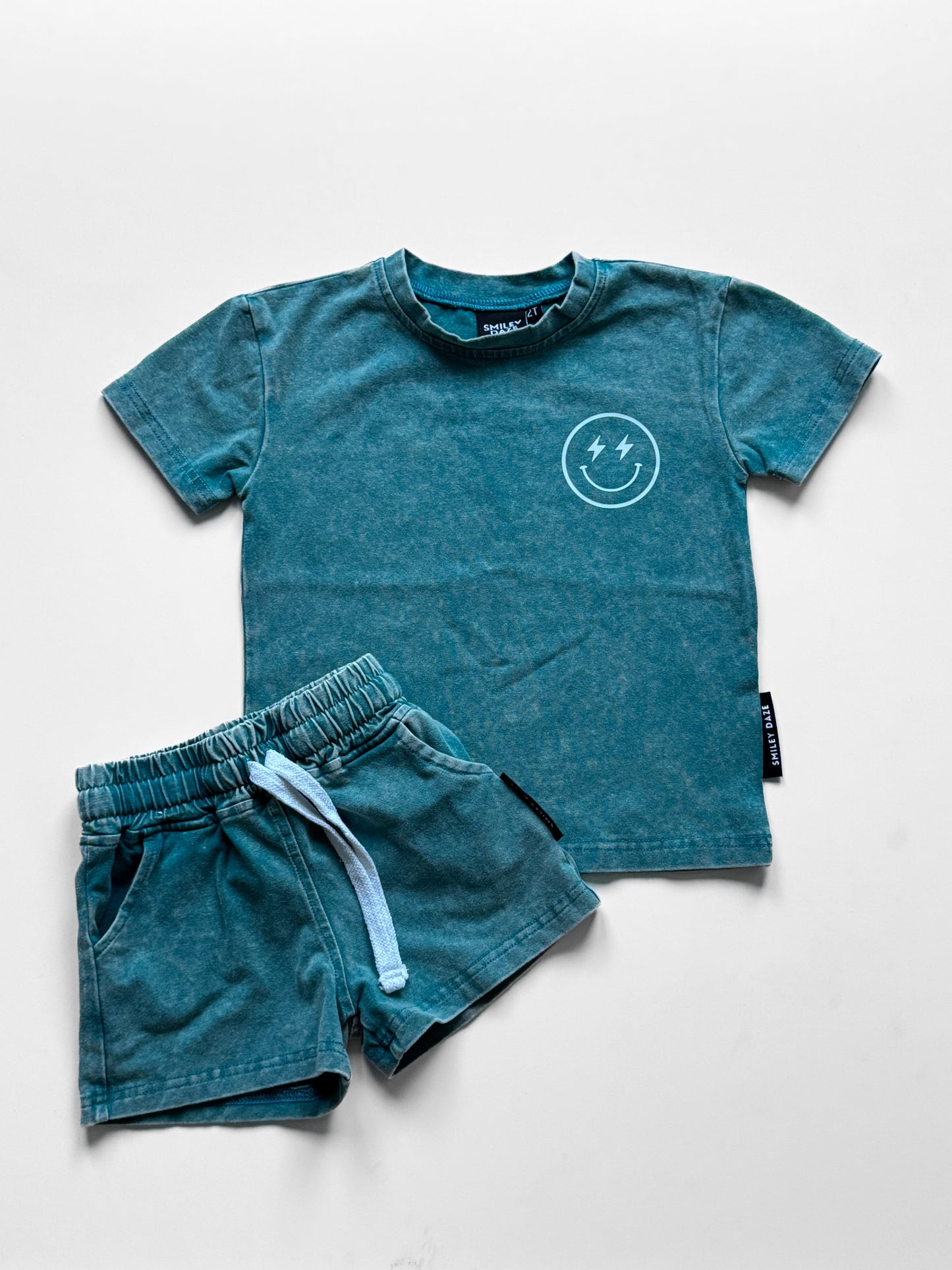 PEACOCK ACID • SHORTS & TEE SET