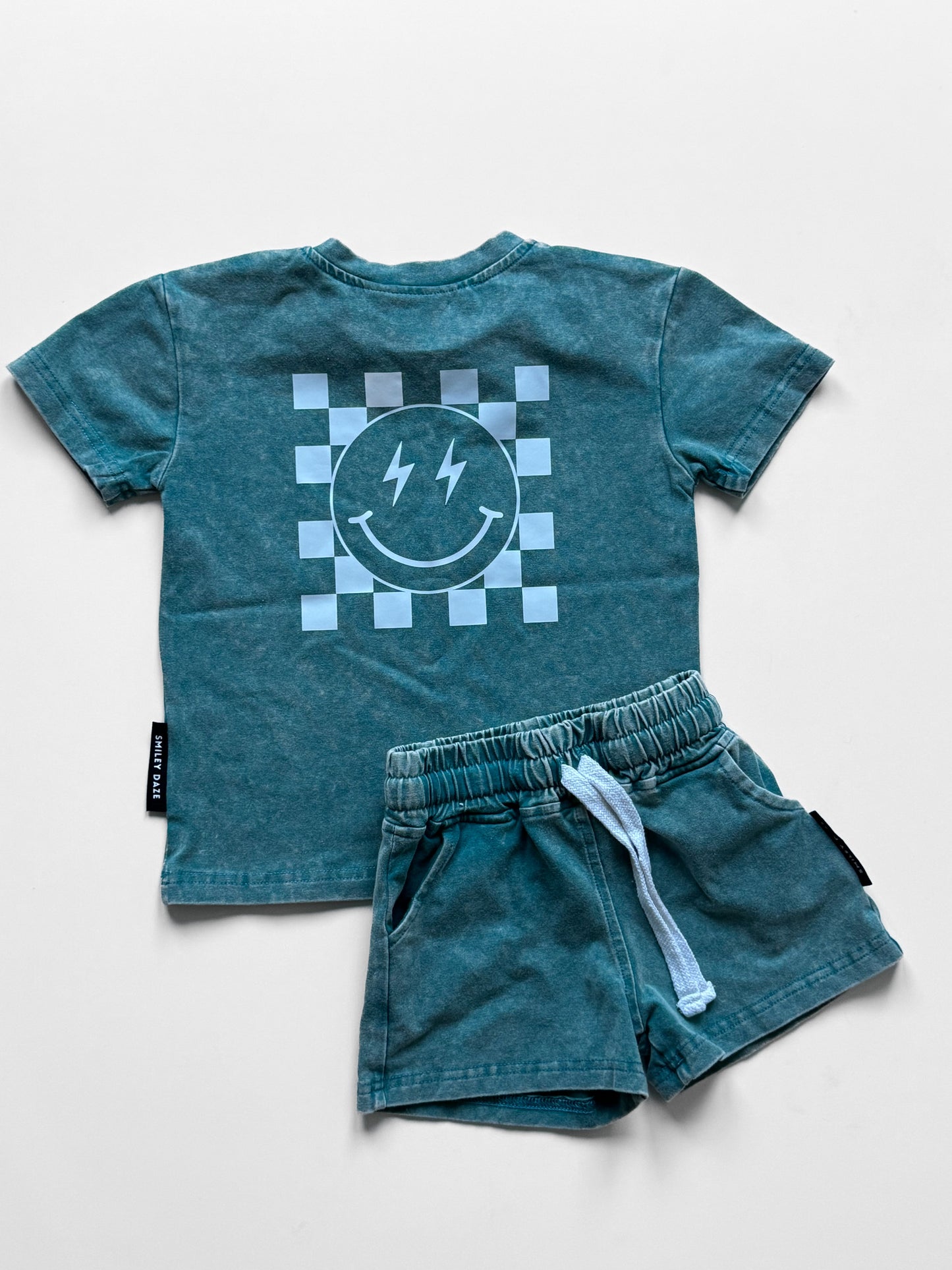 PEACOCK ACID • SHORTS & TEE SET