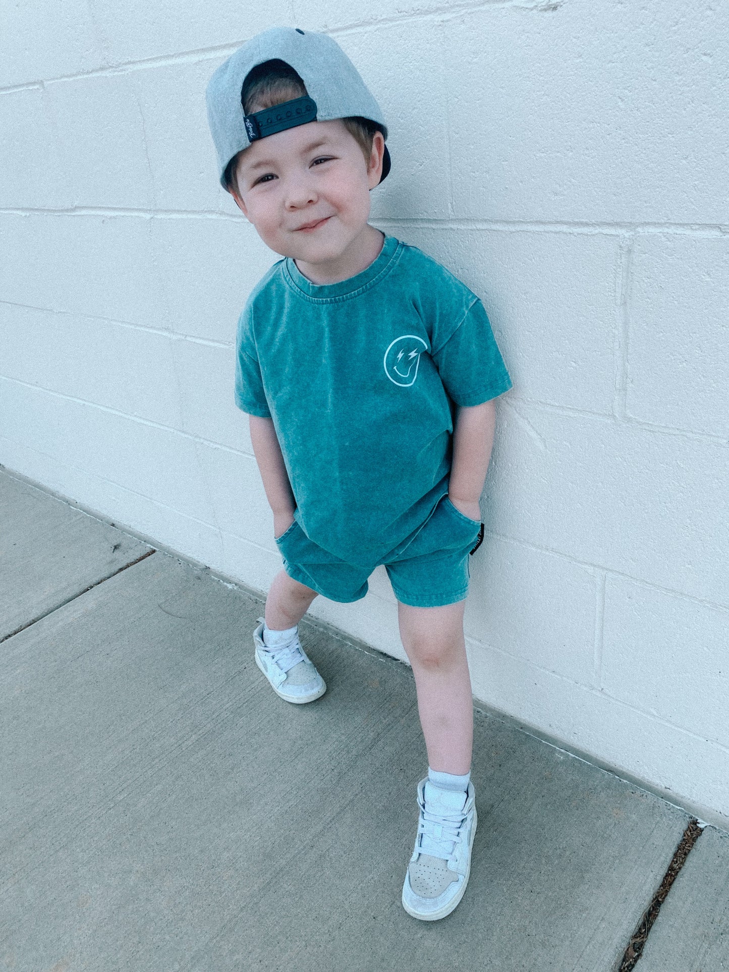 PEACOCK ACID • SHORTS & TEE SET