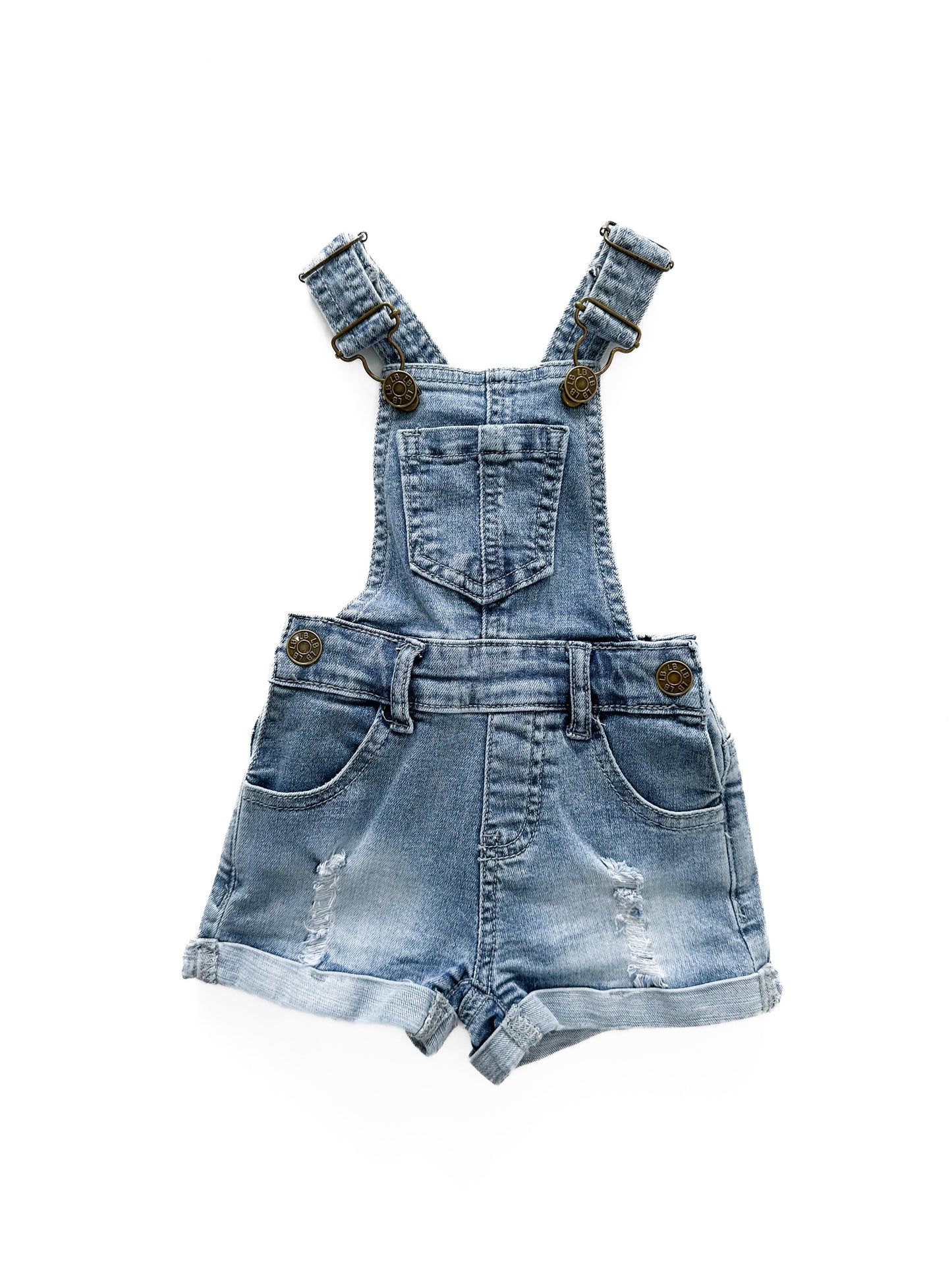 SHORTIE DENIM OVERALL