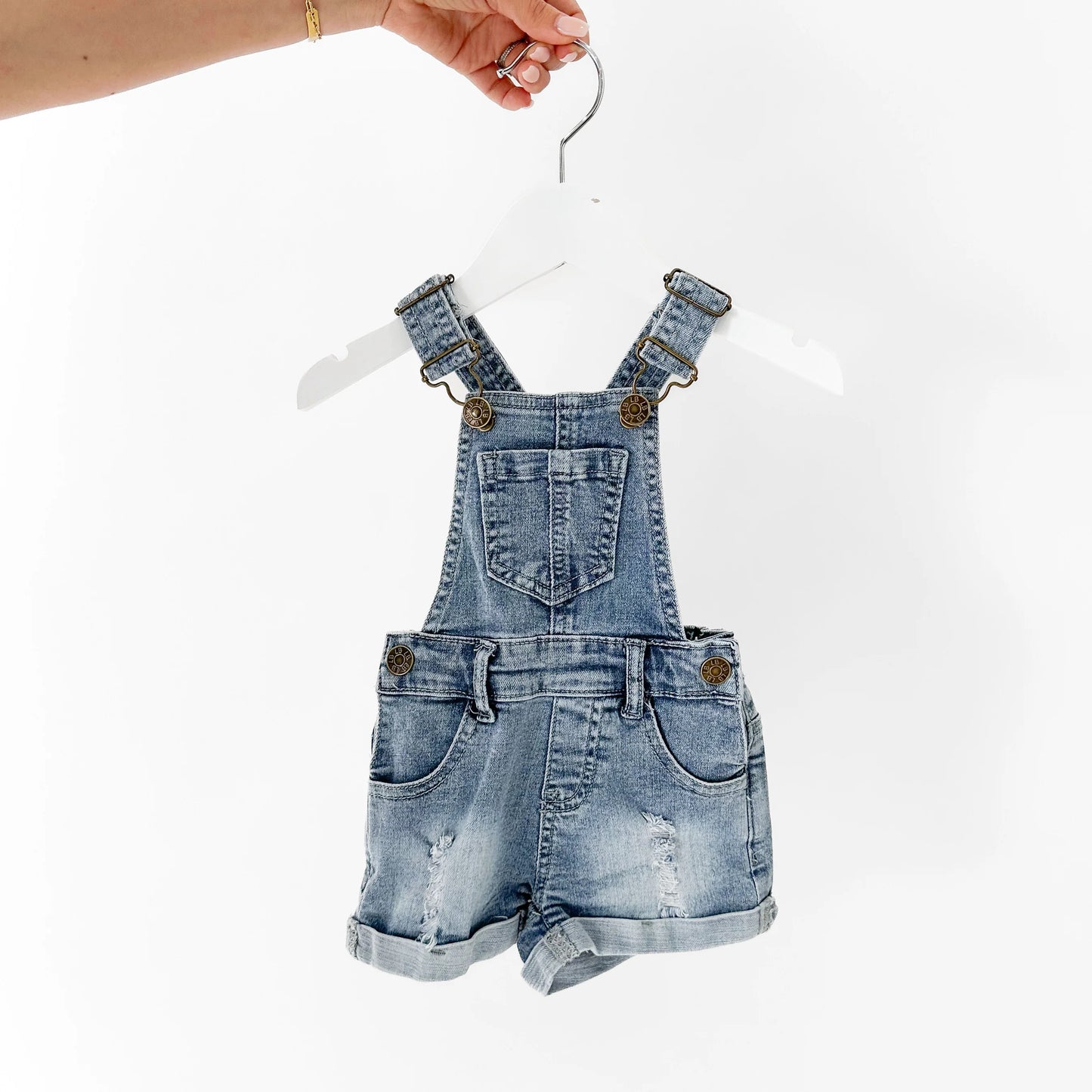 SHORTIE DENIM OVERALL