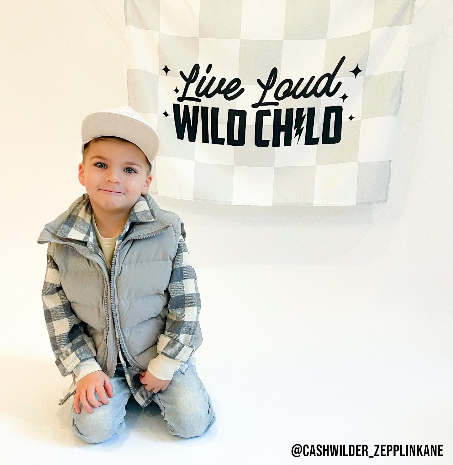 LIVE LOUD WILD CHILD BANNER | WALL DECOR