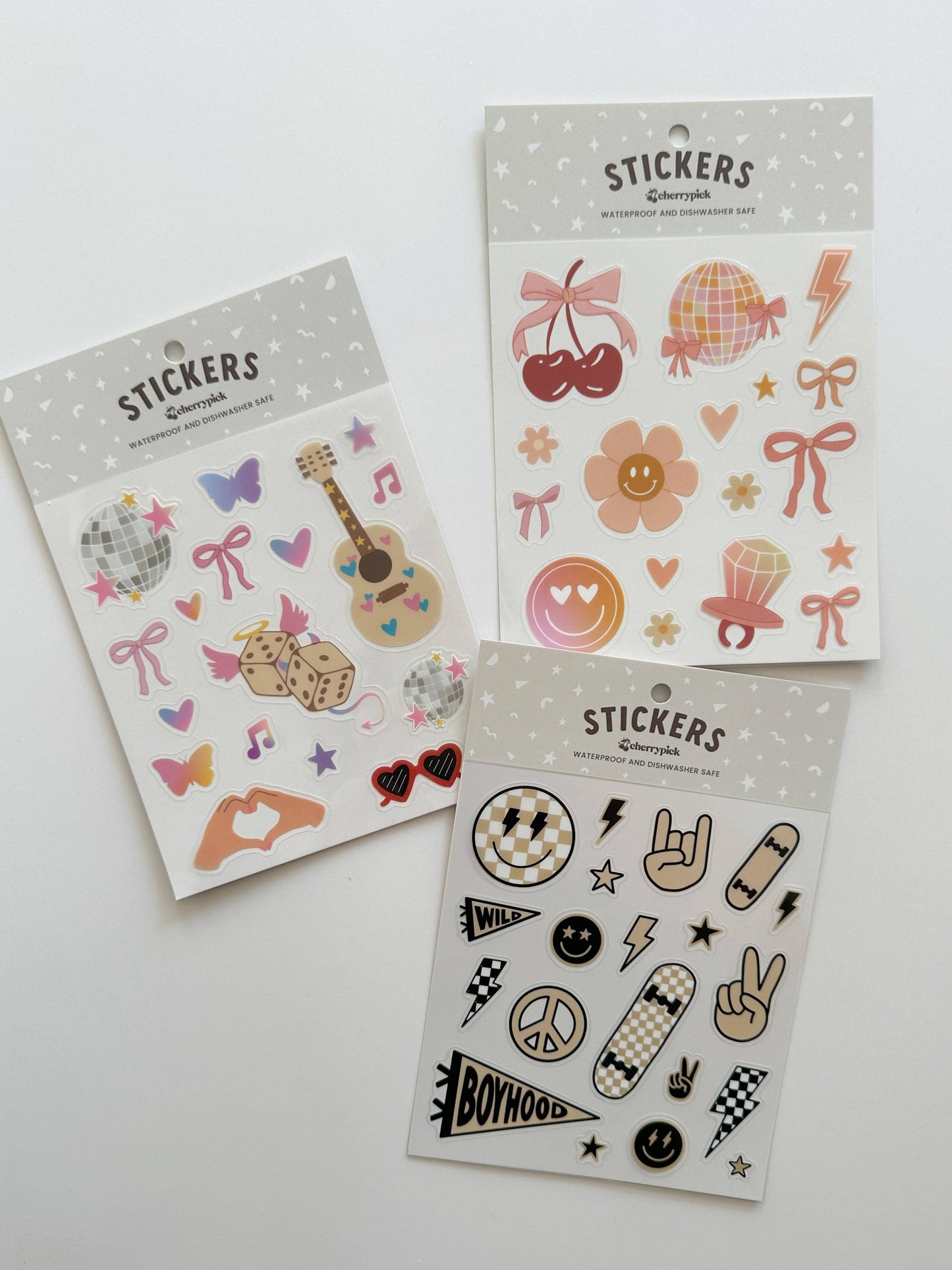 GIRLY POP | WATERPROOF STICKER SHEET