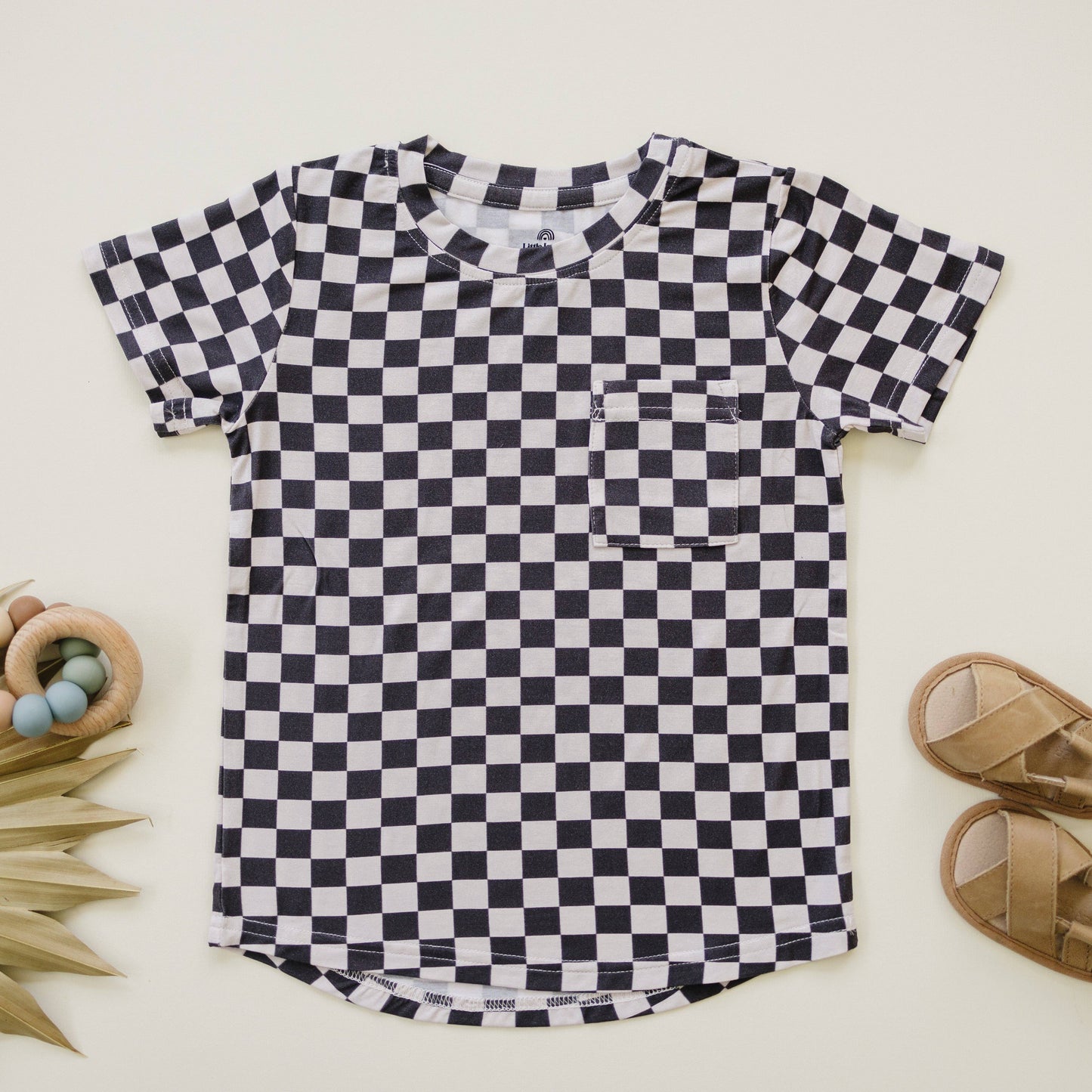 CHECKERED BAMBOO TEE