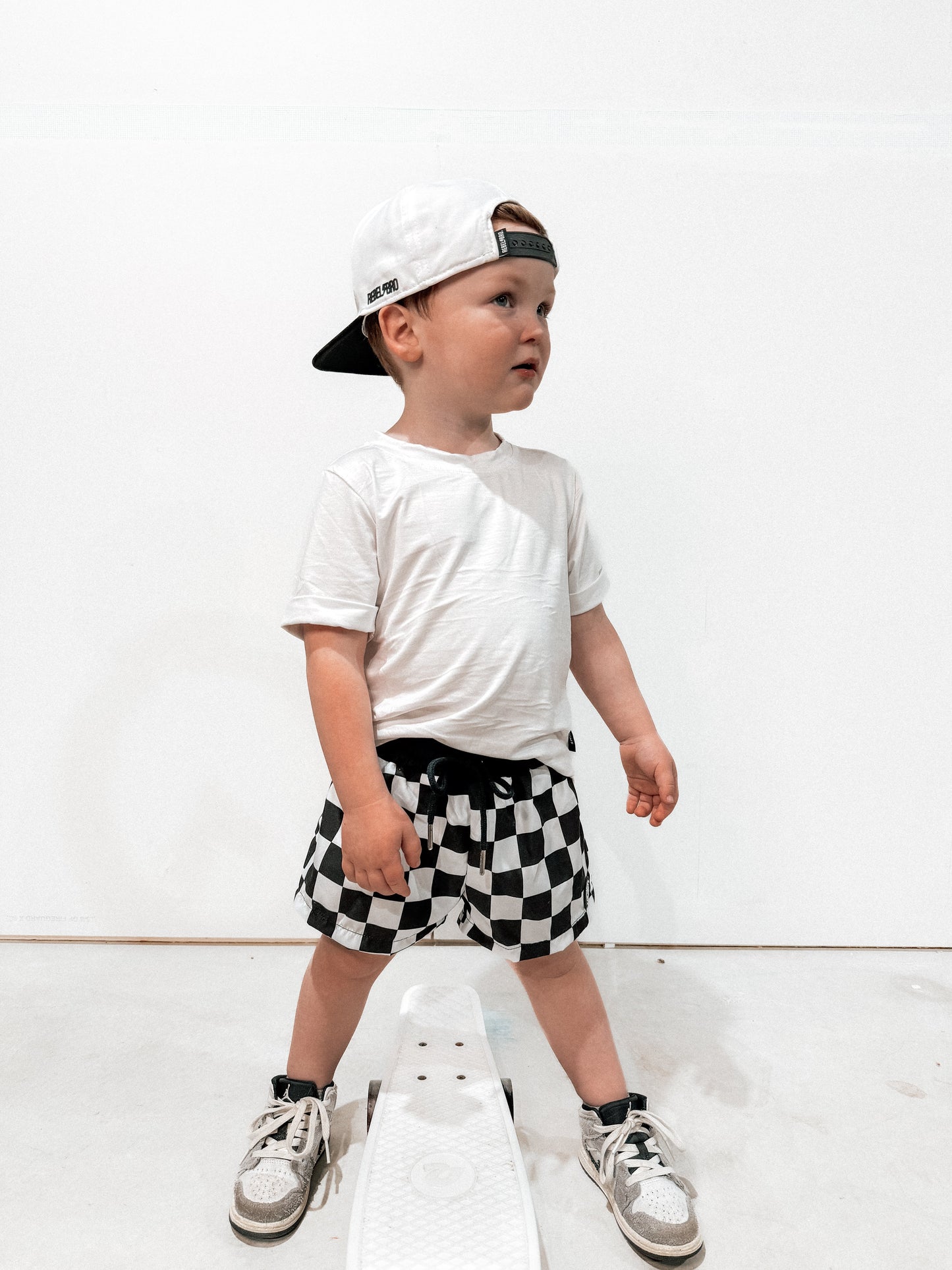 CHECKERED • HYBRID SHORTS
