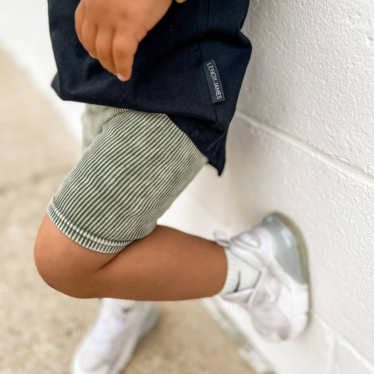 ACID WASH BIKER SHORTS