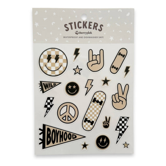 BOYHOOD | WATERPROOF STICKER SHEET