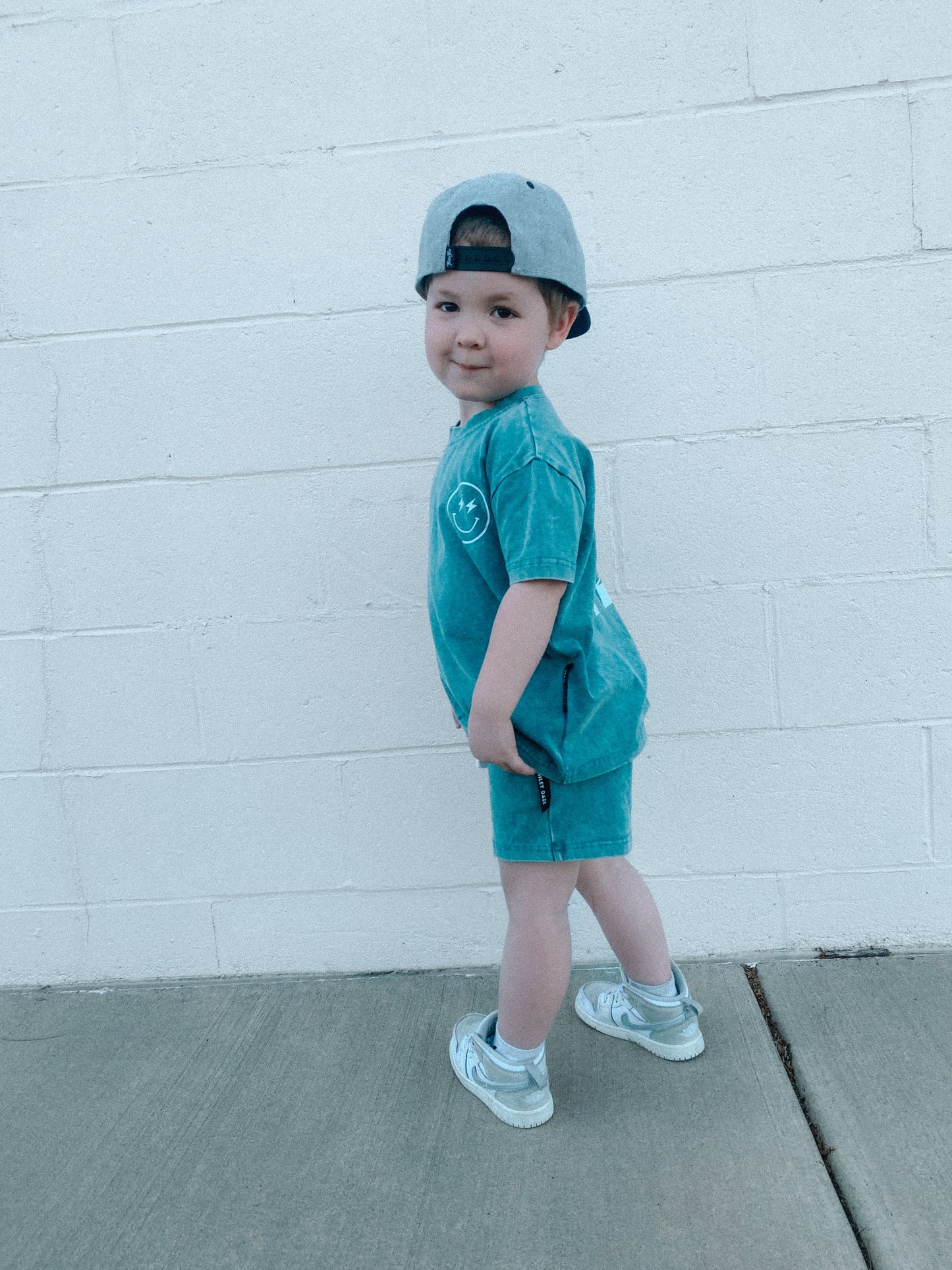 PEACOCK ACID • SHORTS & TEE SET
