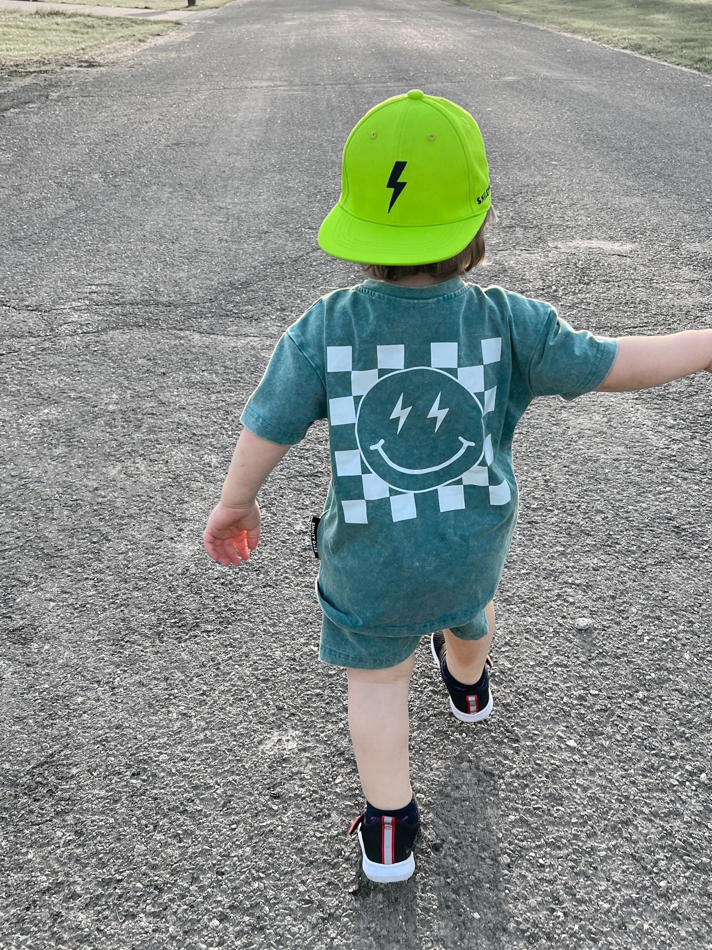 PEACOCK ACID • SHORTS & TEE SET