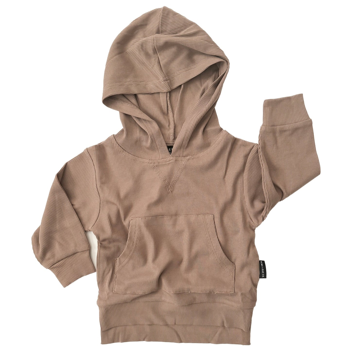 RIBBED BAMBOO HOODIE