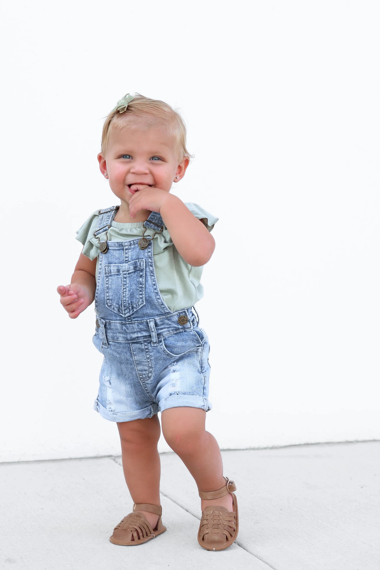 SHORTIE DENIM OVERALL