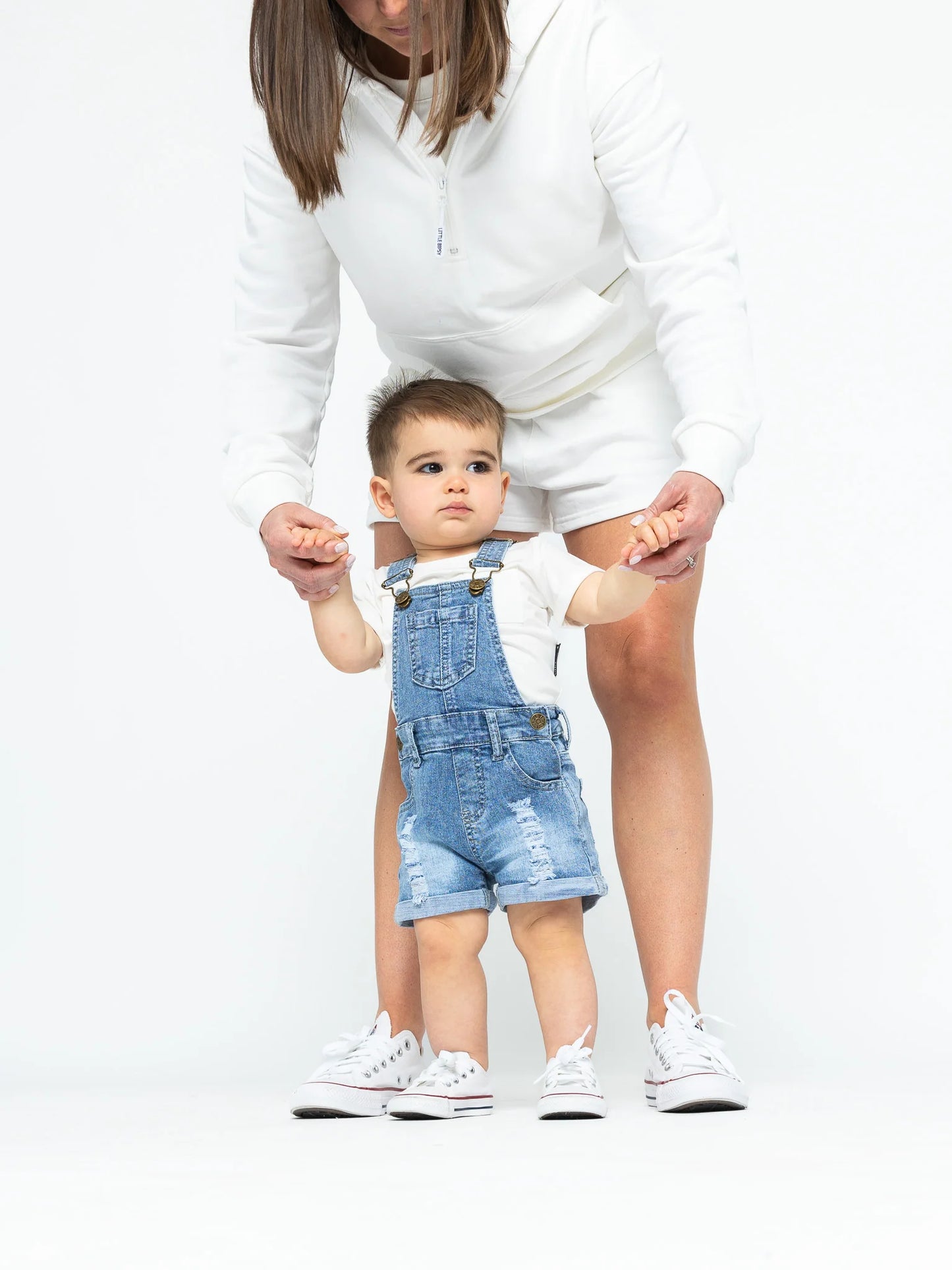 SHORTIE DENIM OVERALL