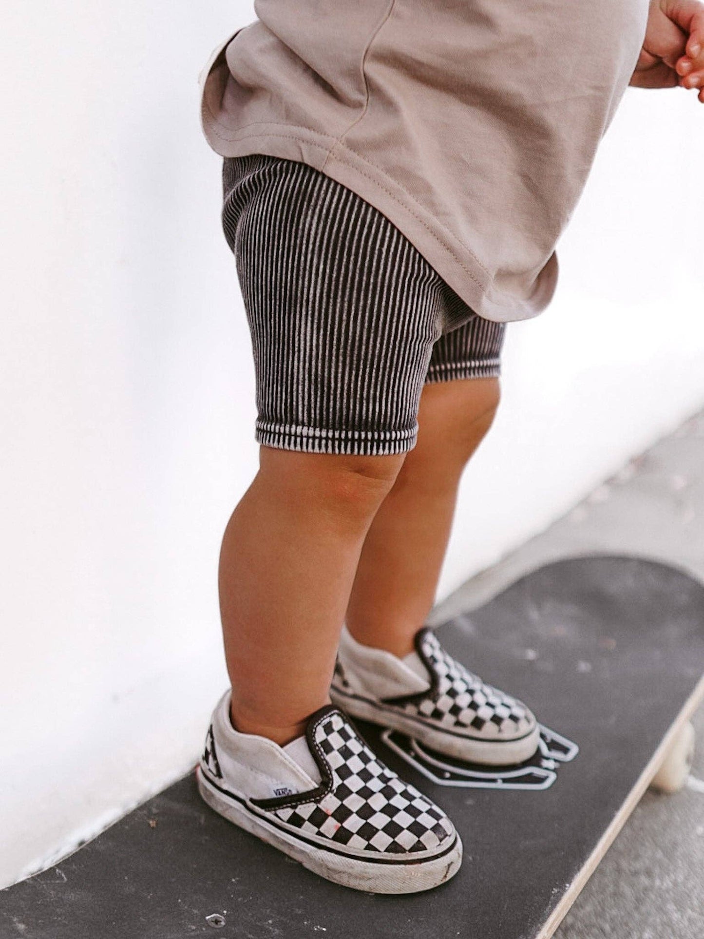 ACID WASH BIKER SHORTS