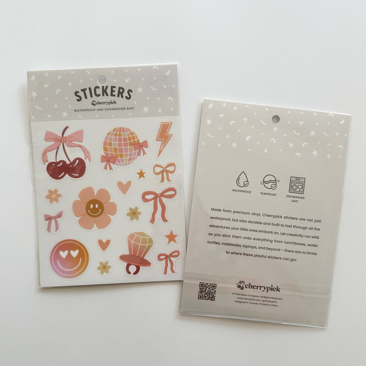 GIRLY POP | WATERPROOF STICKER SHEET