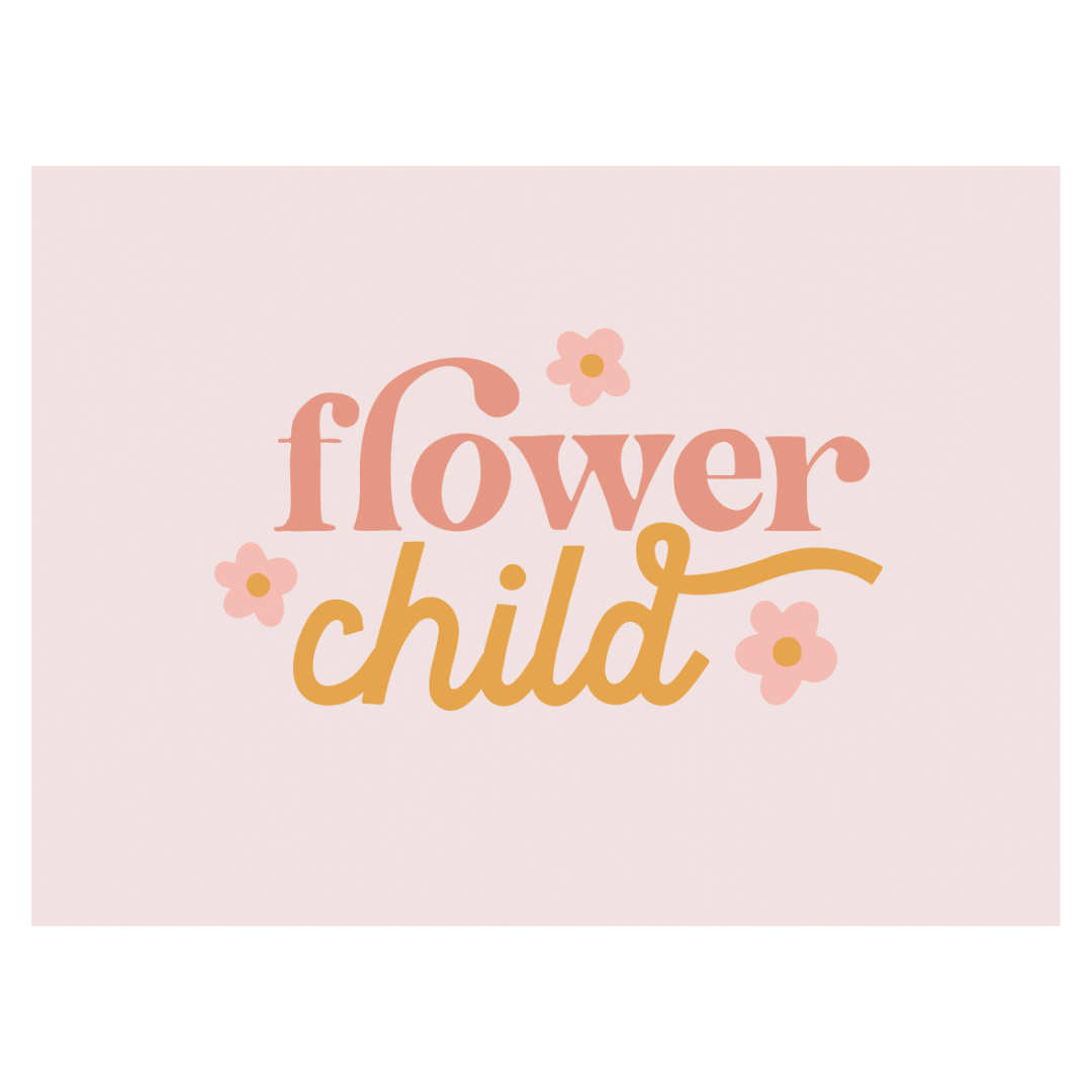 FLOWER CHILD BANNER | WALL DECOR