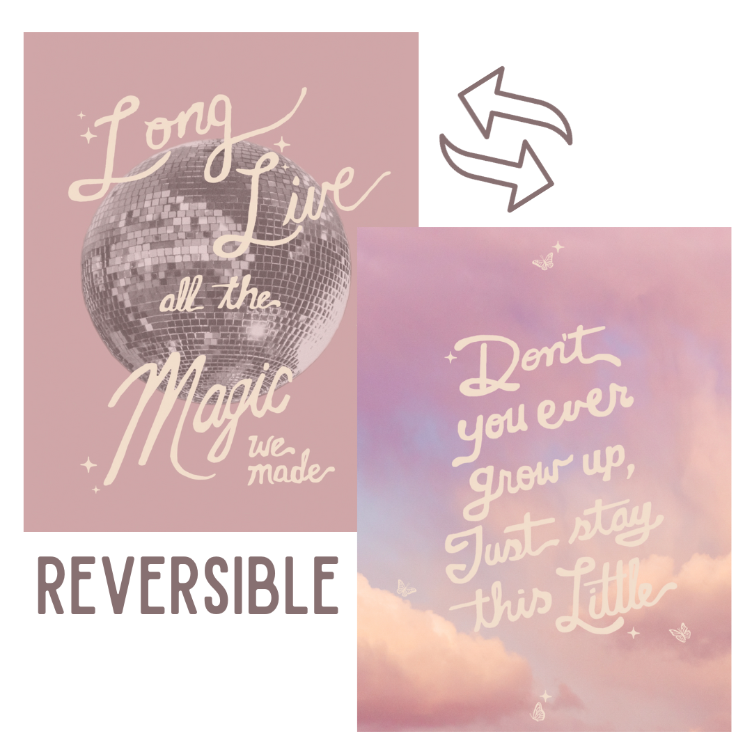 TAYLOR SWIFT REVERSIBLE BANNER | WALL DECOR